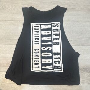 Black Graphic Women's Tank Top